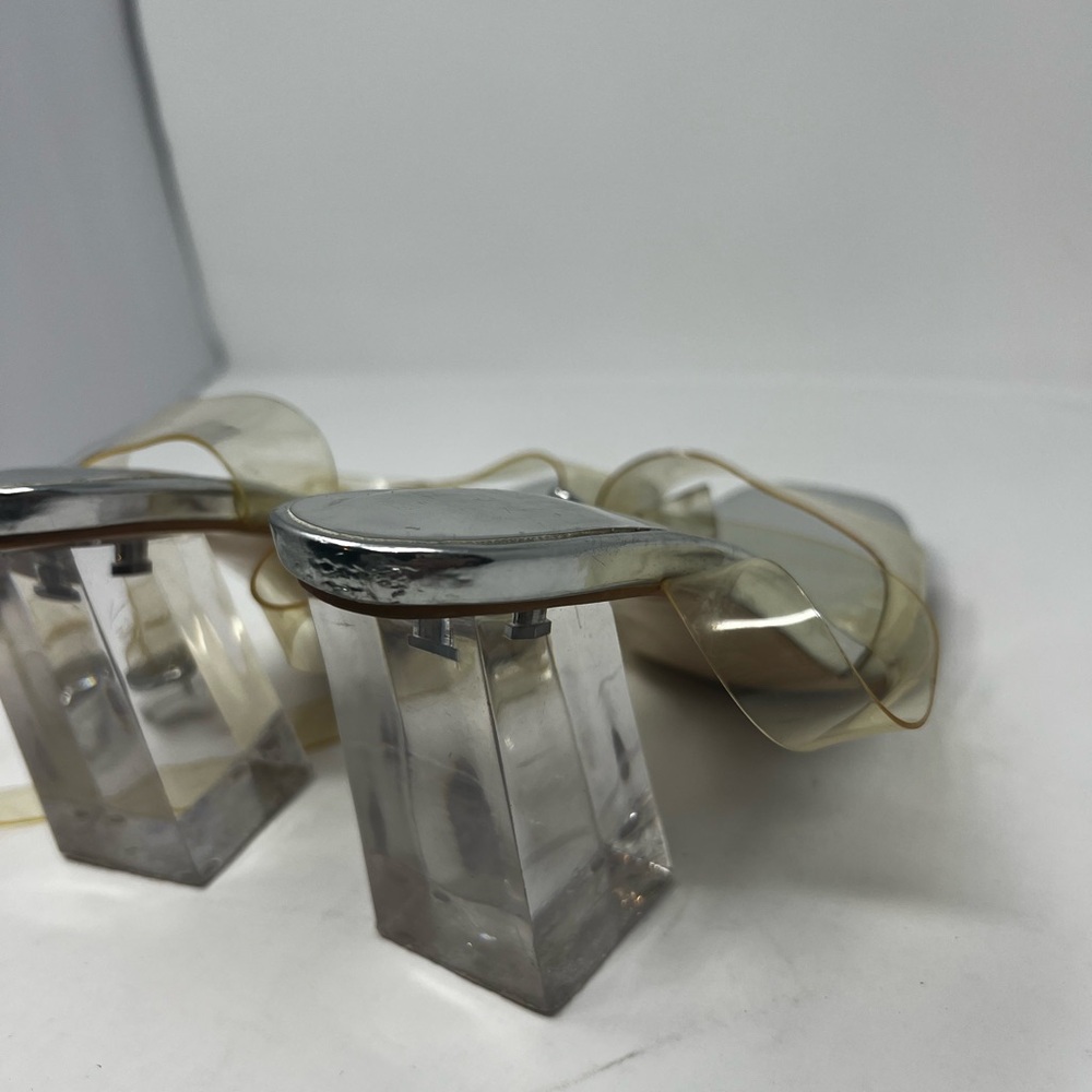 Silver and clear Women's Sandals